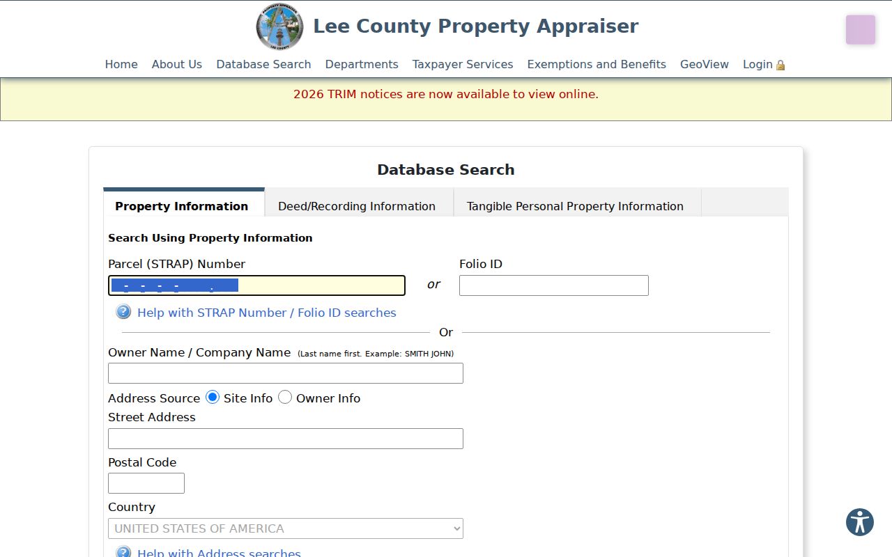 Fort Myers residents directory property search